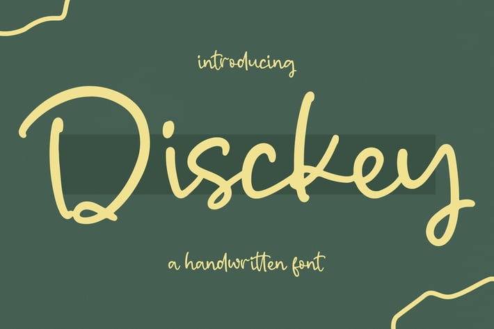 Disckey Handwritten Font