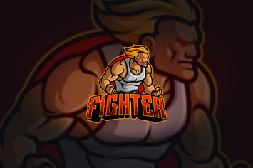 Fighter - Mascot & Esport Logo