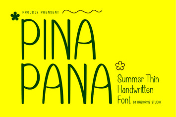 PinaPana - Summer Thin Handwritten Font