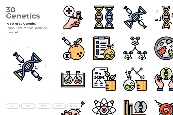 30 Genetics Icons