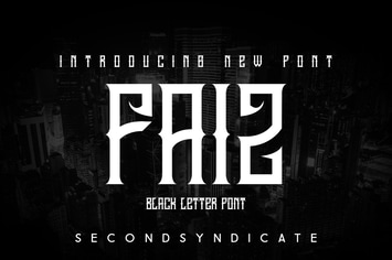 FAIZ - Blackletter Font