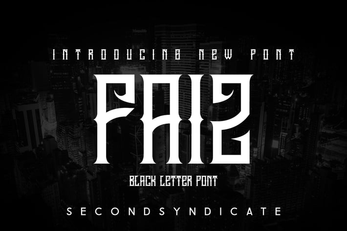 FAIZ - Blackletter Font