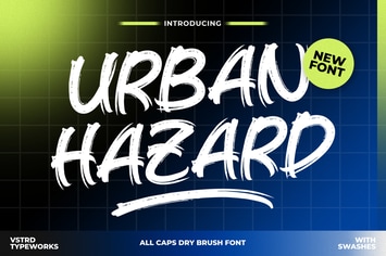 Urban Hazard - Brush Font