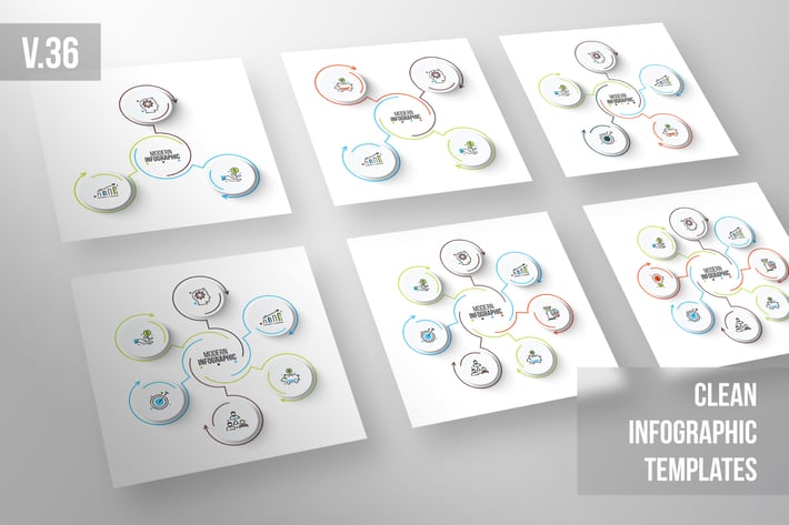 Infographics template set v.36