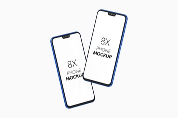 8X Phone Mockup