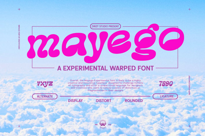 Mayego - Experimental Warped Font