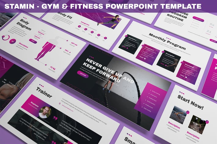 Stamin - Gym & Fitness Powerpoint Template