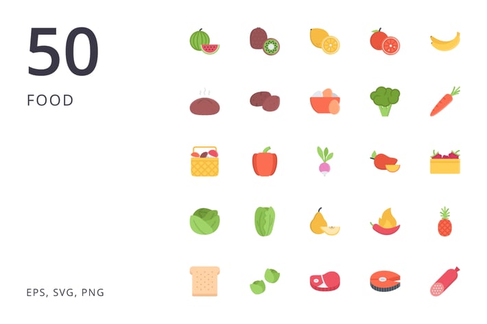 the food icons 50