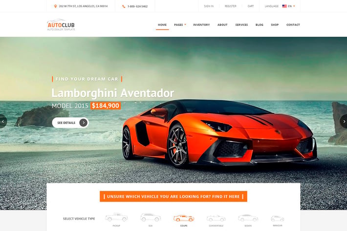 Auto Club - Car Dealer PSD Theme