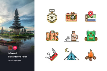 Travel Illustrations Pack