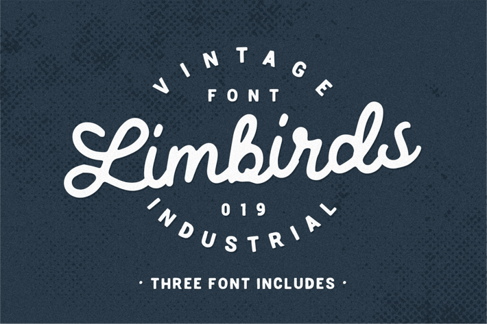 Limbirds Handwritten Script Font Duo