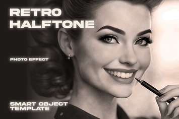 Retro Halftone Photo Effect