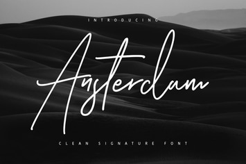 Ansterdam - Clean Signature Font