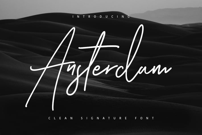 Ansterdam - Clean Signature Font