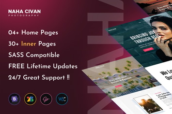 Naha Civan - Photography Portfolio Bootstrap 5 Tem