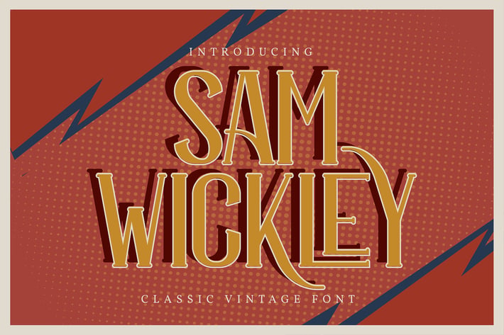 Sam Wickley | Classic Vintage Font