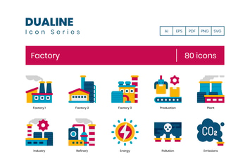 80 Factory Icons