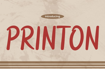  Vintage Font - Printon 