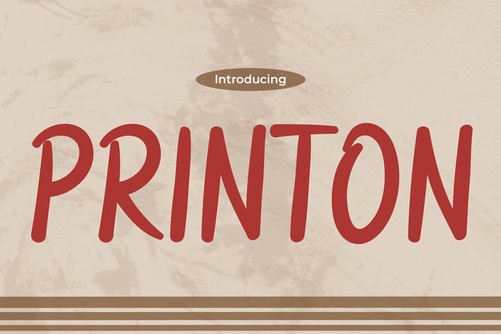  Vintage Font - Printon 