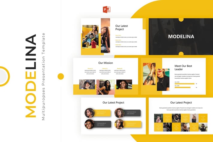Modelina - Powerpoint Template