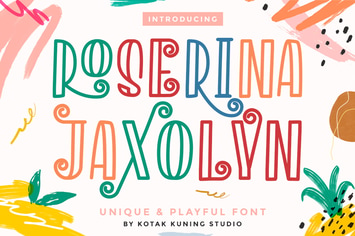 Roserina Jaxolyn - Playful Display Font