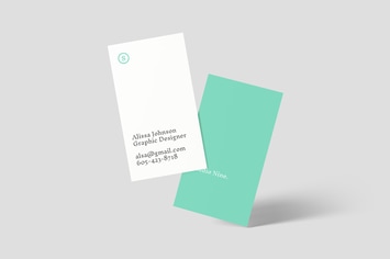 Vertical Business Card Mockups