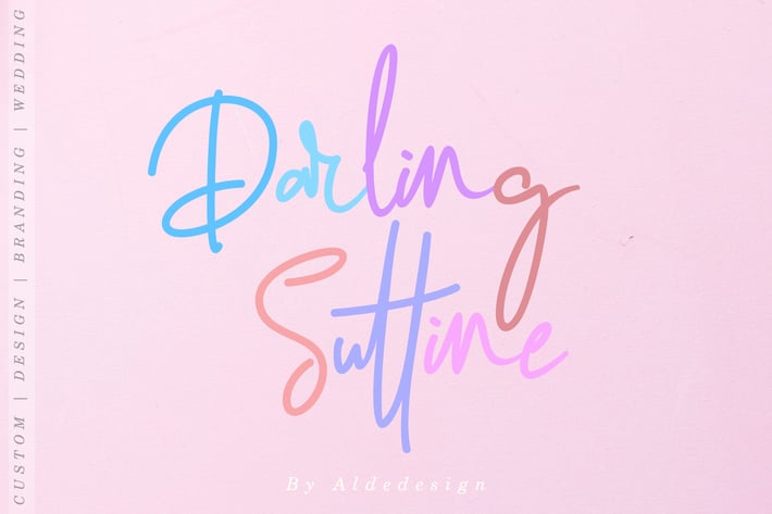 Darling Suttine | Signature Font