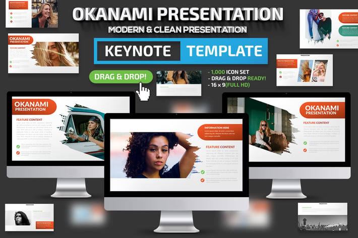 Okanami Keynote Presentation Template