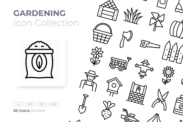 Gardening Outline Icon