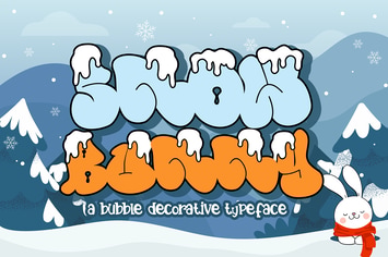 Snow Bunny - Decorative Display Font