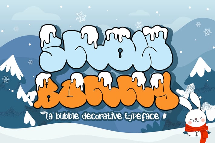 Snow Bunny - Decorative Display Font