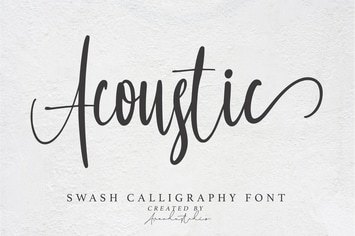 Acoustic - Swash Calligraphy