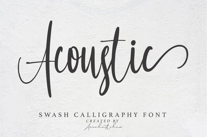 Acoustic - Swash Calligraphy