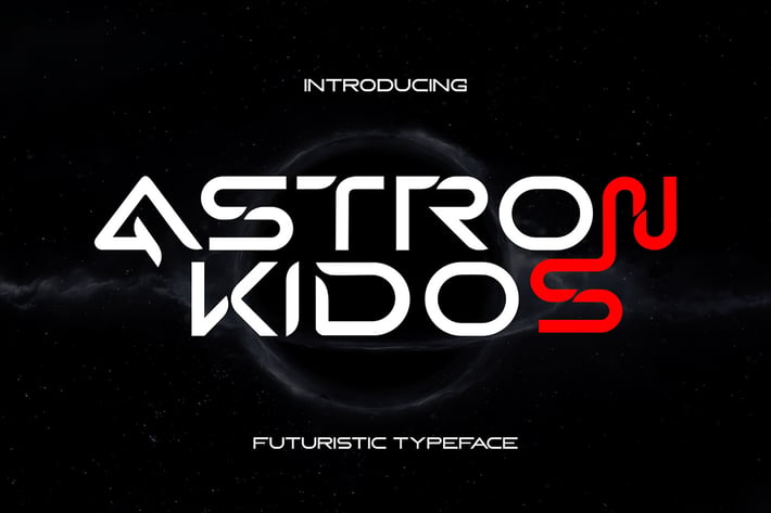 Astron Kidos - Clean Futuristic Font