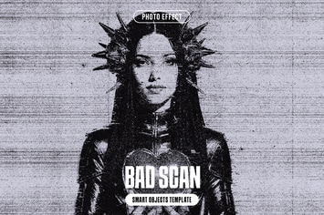 Bad Scan Photo Effect