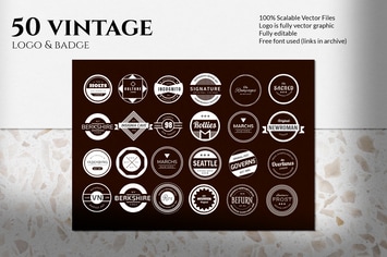 Vintage Logo and Badge