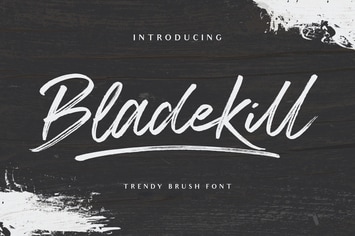 Bladekill Modern Brush Font