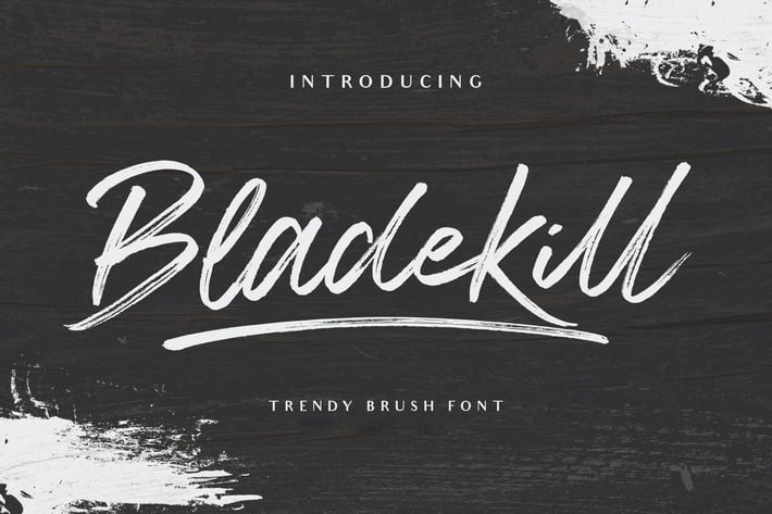 Bladekill Modern Brush Font