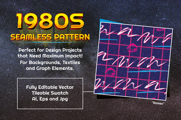 1980s Seamless Pattern