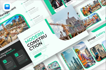 Modern Construction Keynote Presentation Template