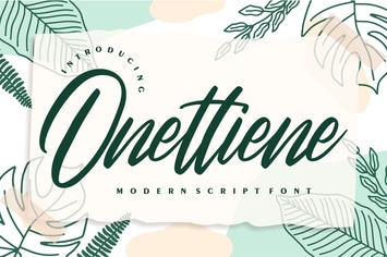 Onettiene | Modern Script Font