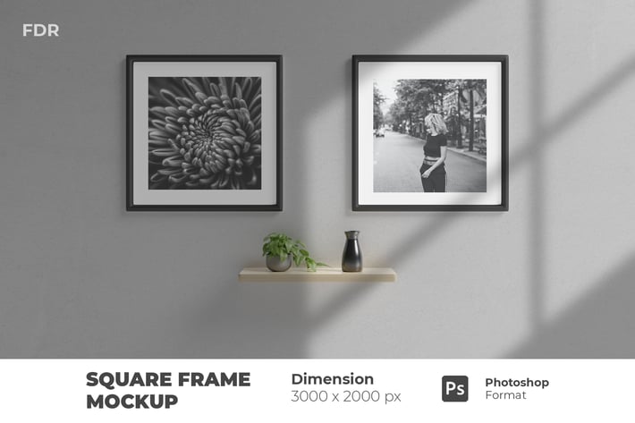 Square Frame Mockup