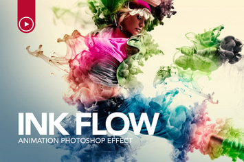 Ink Flow Animation Photoshop Action
