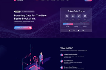 ICOLand | ICO landing page VueJS Template
