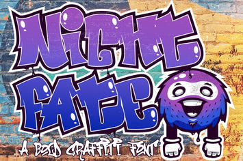 Nightfate Graffiti - Bold Graffiti Font