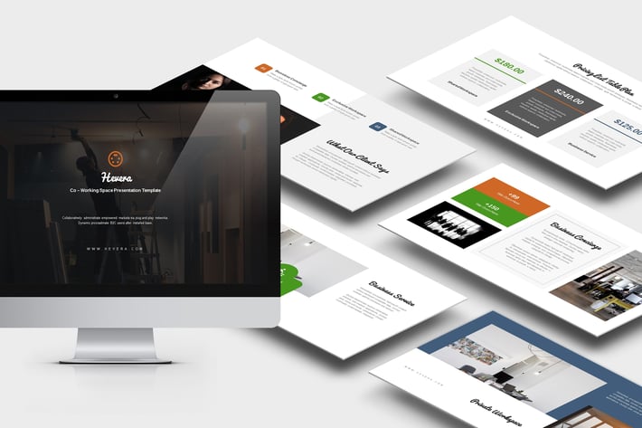 Hevera : Coworking Space Business Powerpoint