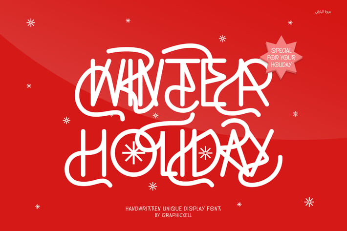 Winter Holiday Modern Display Font