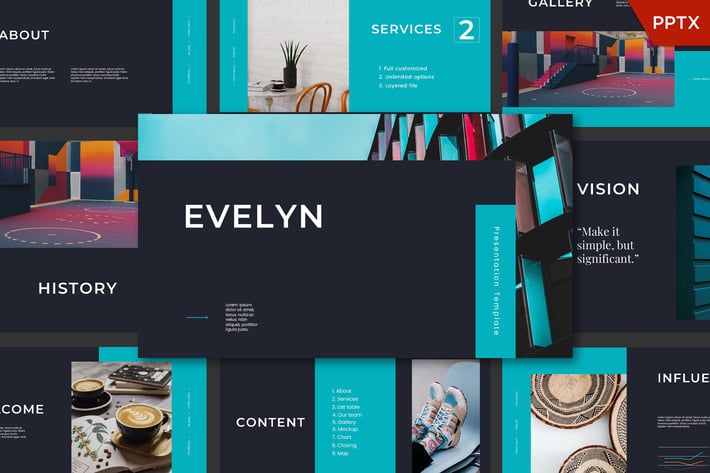  Evelyn Powerpoint Template