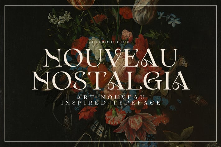 Nouveau Nostalgia – Art Nouveau Inspired Typeface