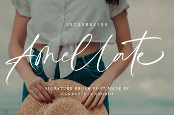 Amellate Signature Brush Font
